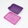Toilet with a grid, 35.5x26x7 cm, purple tray/pink grid