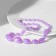 Beads "Classic" ovals for enlargement, color rainbow-violet, 45 cm