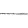 Zubrov metal drill, steel P6M5, cylindrical shank, 2.1 x 49 mm, class in