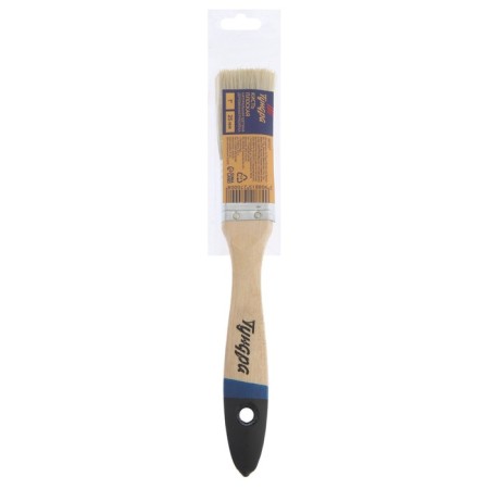 Brush flat tundra, natural bristles, wooden handle, 1 ", 25 mm-4