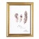 Photo frame plastic 15x20 cm "zigzag" gold 23.5x18.5 cm