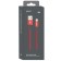PERO DC -02, microUSB cable - USB, 2 A, 1 m, fabric braid, red