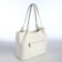 Women's bag with lightning, white color