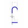 FAUZT FZS-822-B101 kitchen mixer, single-leaf, excess length 180 mm, chrome/blue