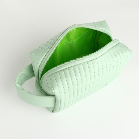 Lightning cosmetic bag, green color-2