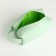 Lightning cosmetic bag, green color