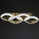 Chandelier from PDU 1141/4 LED+backlight 96W 3000K-6000K Dimmer gold 68x25x13 cm Bayerluux