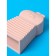 Silicone brush for manual washing of the share, the color is pink