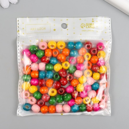Beads for creativity tree "Multi -colored" set 30 g 1x1 cm-4