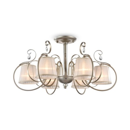 Freya FR20-CL-06-BG Simone, 800x800x409 mm ceiling lamp, E14, 6x40W, cream color with gold