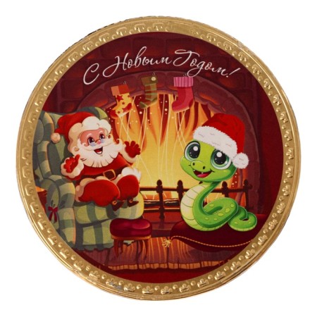 Chocolate medal "Happy New Year, Dragon", 25 g-1