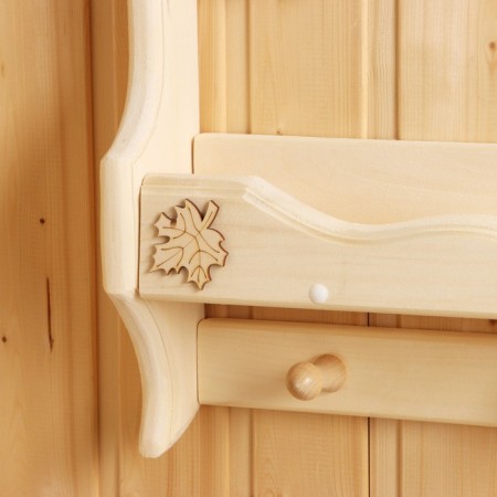 Pan-layer "Wave", 3 hooks, linden, 53x37x9 cm-4
