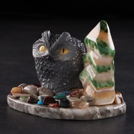 Souvenir "Owl", Selenite-1