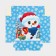 Folding box "Snowman", 25 x 25 x 10 cm, new year