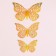 Set for decorating "Butterflies", 12 pieces, holography, color gold