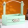 Box - wooden Kashpo 25x15x30 "Beloved Mom" ​​olive