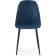 Capri Metal/Velvet, Black/Blue 45x51x86 cm stool