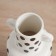 VAZA Ceramics Table "Picasso" (manual painting) Rings peas, 22x11 cm, black and white