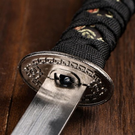 Souvenir weapon "Katana", black scabbard with patterns in the form of a dragon, 47 cm-9
