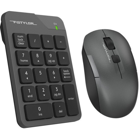 Numerical block + mouse A4Tech FSTYLER FG1600C Air Clab: Gray Mouse: Gray USB Wireless Slim 102943-2