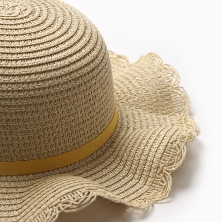 Hat for a girl with a bow Minaku, p. 52, central brown-4
