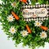 The wreath on the interior door "Easter with carrots" d = 40 cm