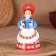 Dymkovo toy "Peasant with ducks", 16 cm, mix