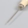 Awl wood, metal, needle length 5.5 cm thick 0.2 cm 2x2x13 cm