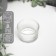 Glass of Glass for 1 candle "Round" transparent 3.2x5x5 cm