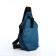 Slung bag youth from textiles, blue color