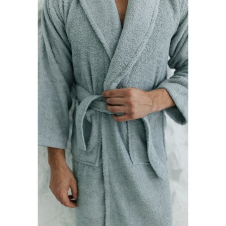 Tainted male bathrobe, size 48, mint color-8