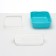 Toilet with side and net, 45x34x15 cm, gray/turquoise