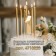 Candle in the cake on the skewer "Almaz", the number "1", champagne, 4.8x2.6 cm