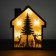 New Year's decor with backlight "House" 2aa, 2x15x18.3 cm