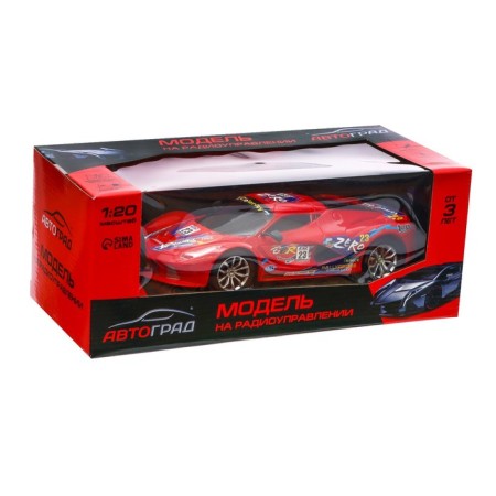 Radio -controlled machine "Sports", works on batteries, the color of the red-4