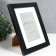 Photo frame Plastic "Gloria" 15x20 cm, with a paspartm, black