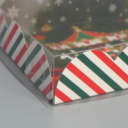 Box for confectionery products with PVC “Dreams will come true”, 10.5 x 21 x 3 cm, New Year-3