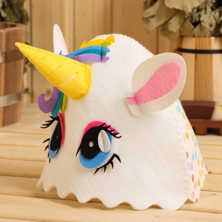 Шапка для бани "Единорог"-2