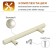 Cappio Frida-stainless handle, stainless steel, d = 12 mm, m/o 96 mm, beige color, 4 pcs.