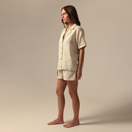 Female suit (shirt and shorts) SL Home p. S, milk-1