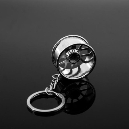 Cartage key key, D-2 metal disc, chrome-2