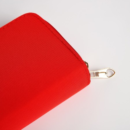 Women's wallet on lightning, red color-2