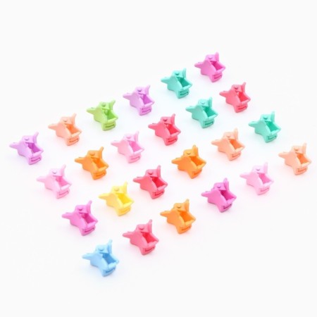 Hair crab "Bright Star", 24 pcs., 1 x 1.5 x 1.5 cm-5