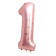 Foil ball 34 "Figure 1 with crowns", pink color