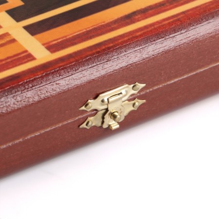 Bogatyr backgammon, wooden board 60 x 60 cm, with a field for playing checkers-6