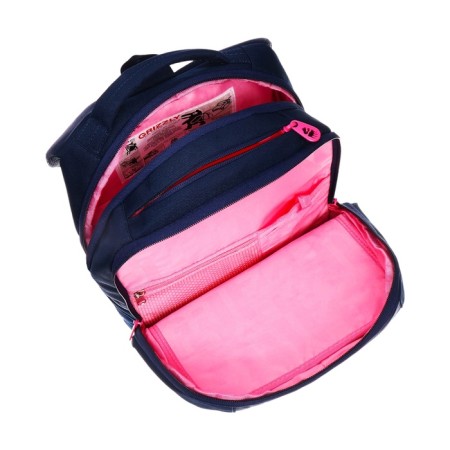 School backpack, 39 x 26 x 17 cm, Grizzly, ergonomic back, blue-6