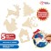Set for creativity "Wood painting" 5 pcs., With a ribbon