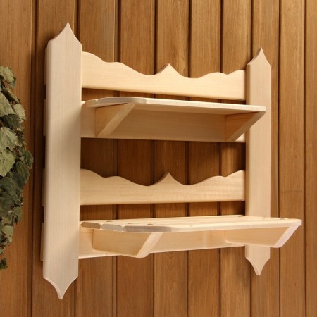 Carved shelf, 54 × 48 × 14 cm