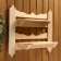 Carved shelf, 54 × 48 × 14 cm
