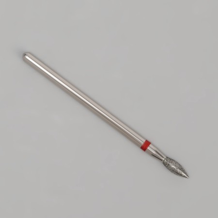 Diamond milling cutter for the flame manicure, small grain, 2.3 × 5 mm, in a plastic case-4